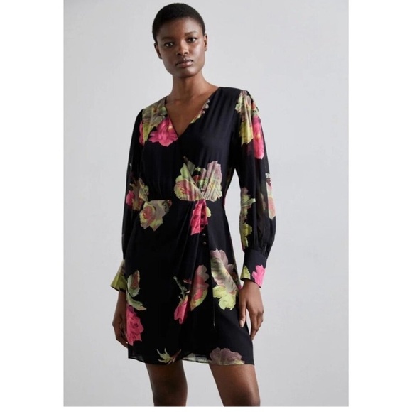 The Kooples - Rose Surplus Neck Mini Dress - Picture 7 of 13